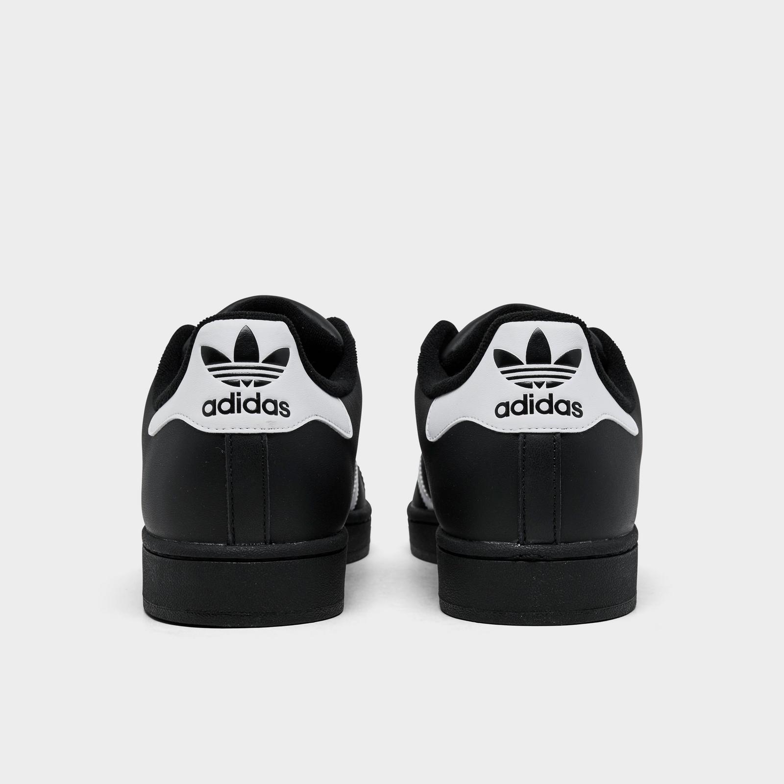 Men's adidas Originals Superstar II Casual Shoes - Black/White/Black - view 4