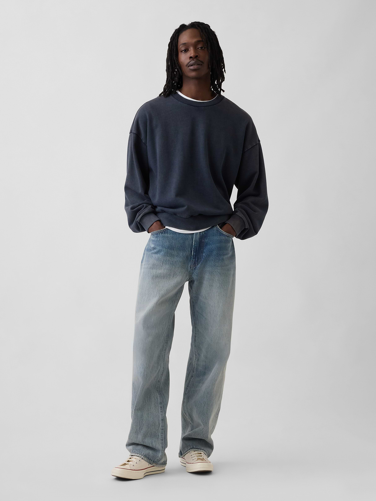 '90s Loose Jeans - medium Light Wash