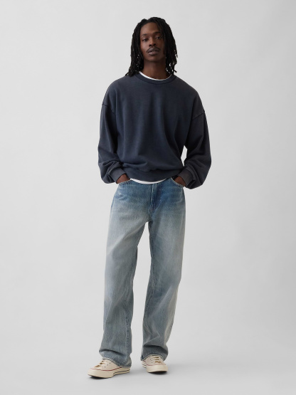 '90s Loose Jeans - medium Light Wash