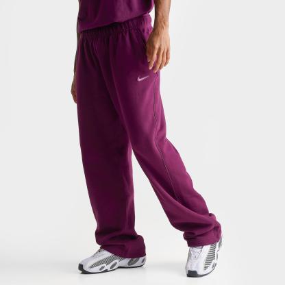 Men's Nithtke NOCTA Fleece CS Open-Hem Sweatpants - Bordeaux/Light Bordeaux