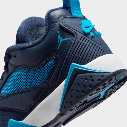 Big Kids' Air Jordan MVP 92 Basketball Shoes - Obsidian/White/Dark Powder Blue - view 3