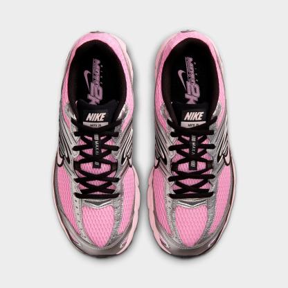 Women's Nithtke Air Max Moto 2K Casual Shoes - Part 2 - Pink Rise/Metallic Silver/Black/Pearl Pink - Top view