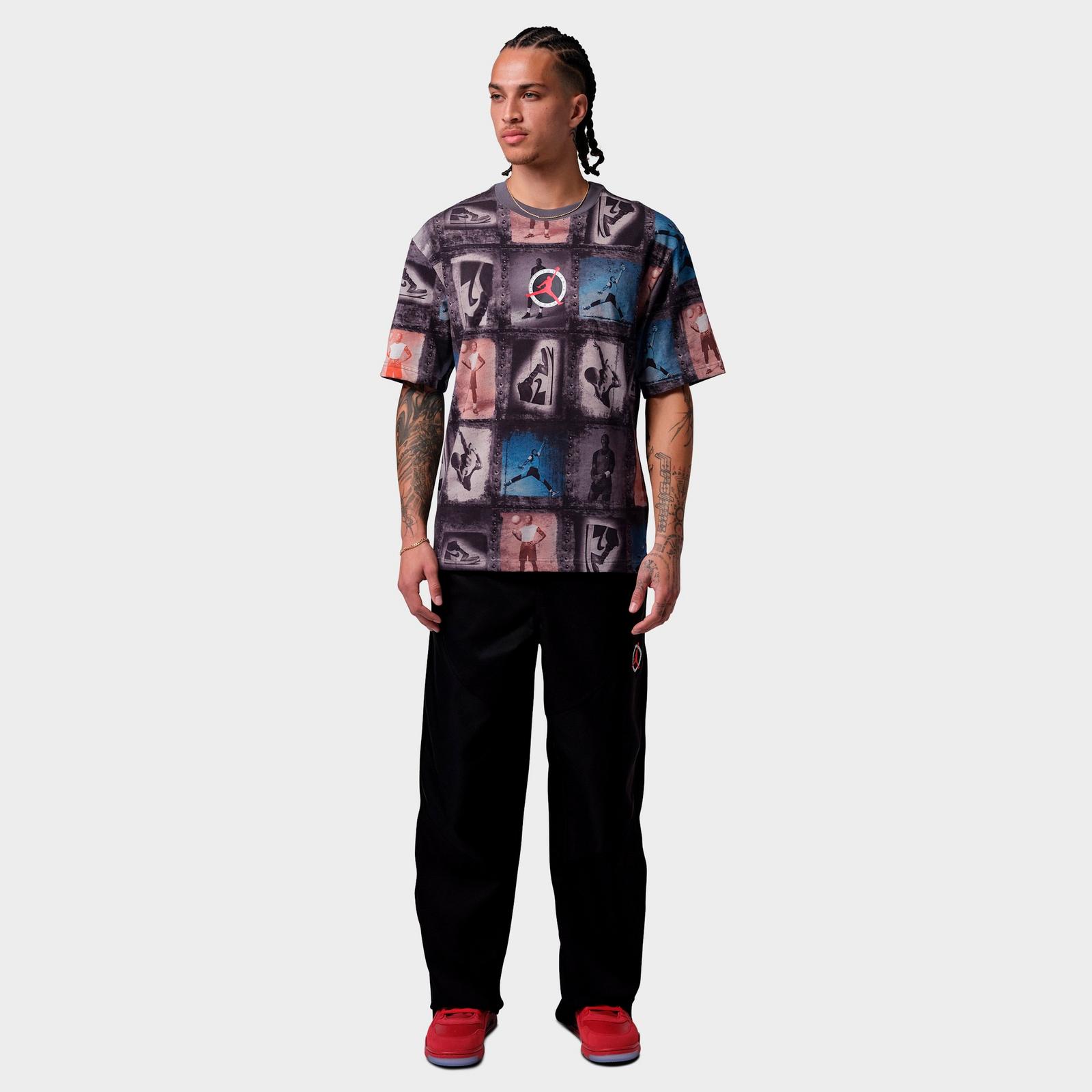 Men's Jordan Flight Club Collage Print T-Shirt - Sail - view 2