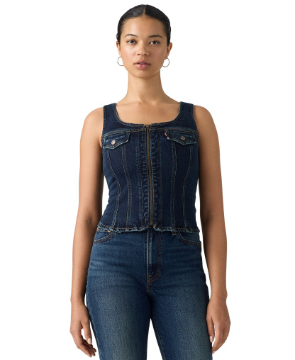 Levi's Premium Women's Vintage-Like Front-Zip Vest - Gate Keeping Vest