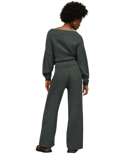 UGG® Women's Couria Straight-Leg Rib Mid-Rise Pants - Green