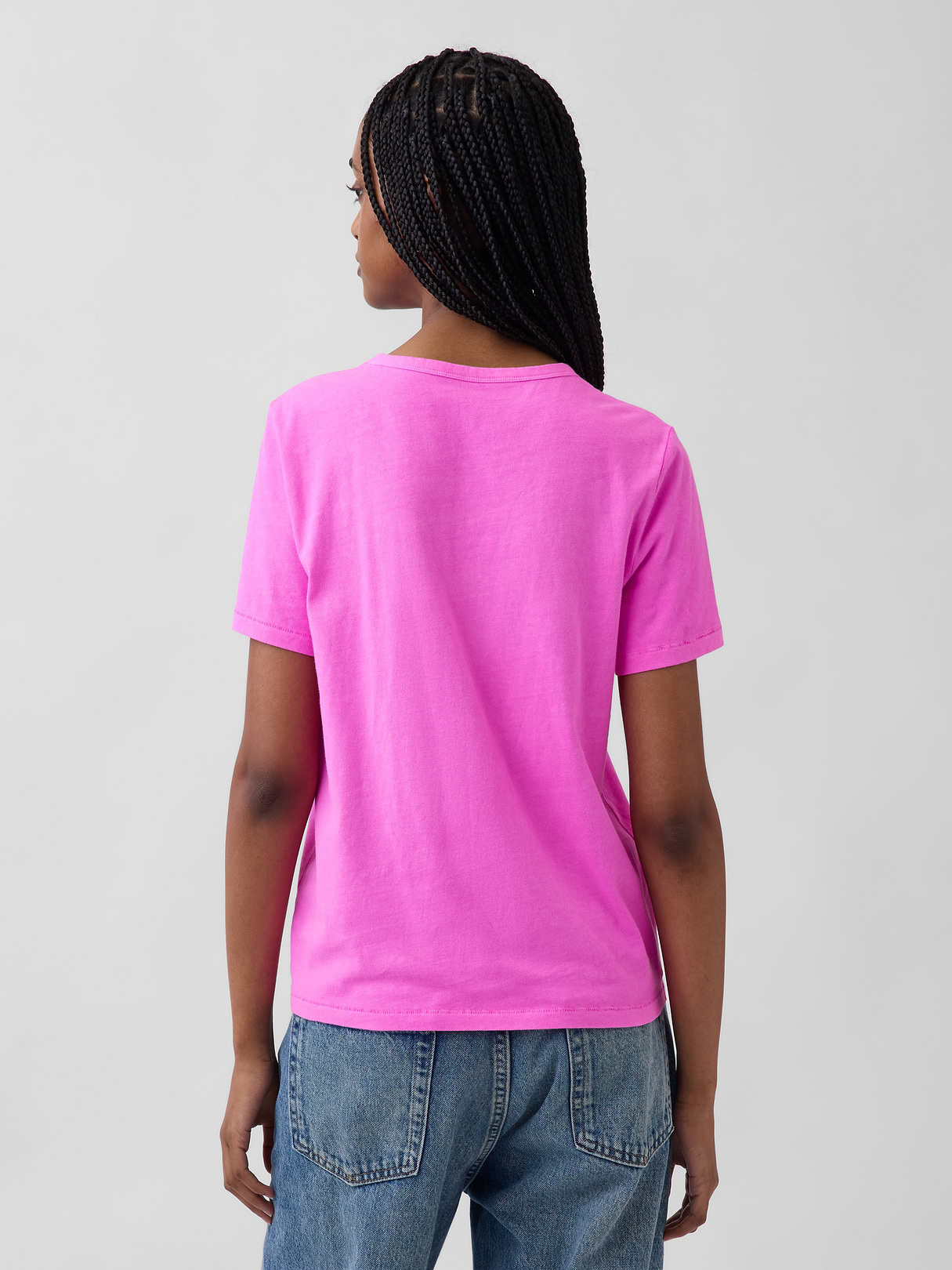 Organic Cotton VintageSoft T-Shirt - Neon pink glow