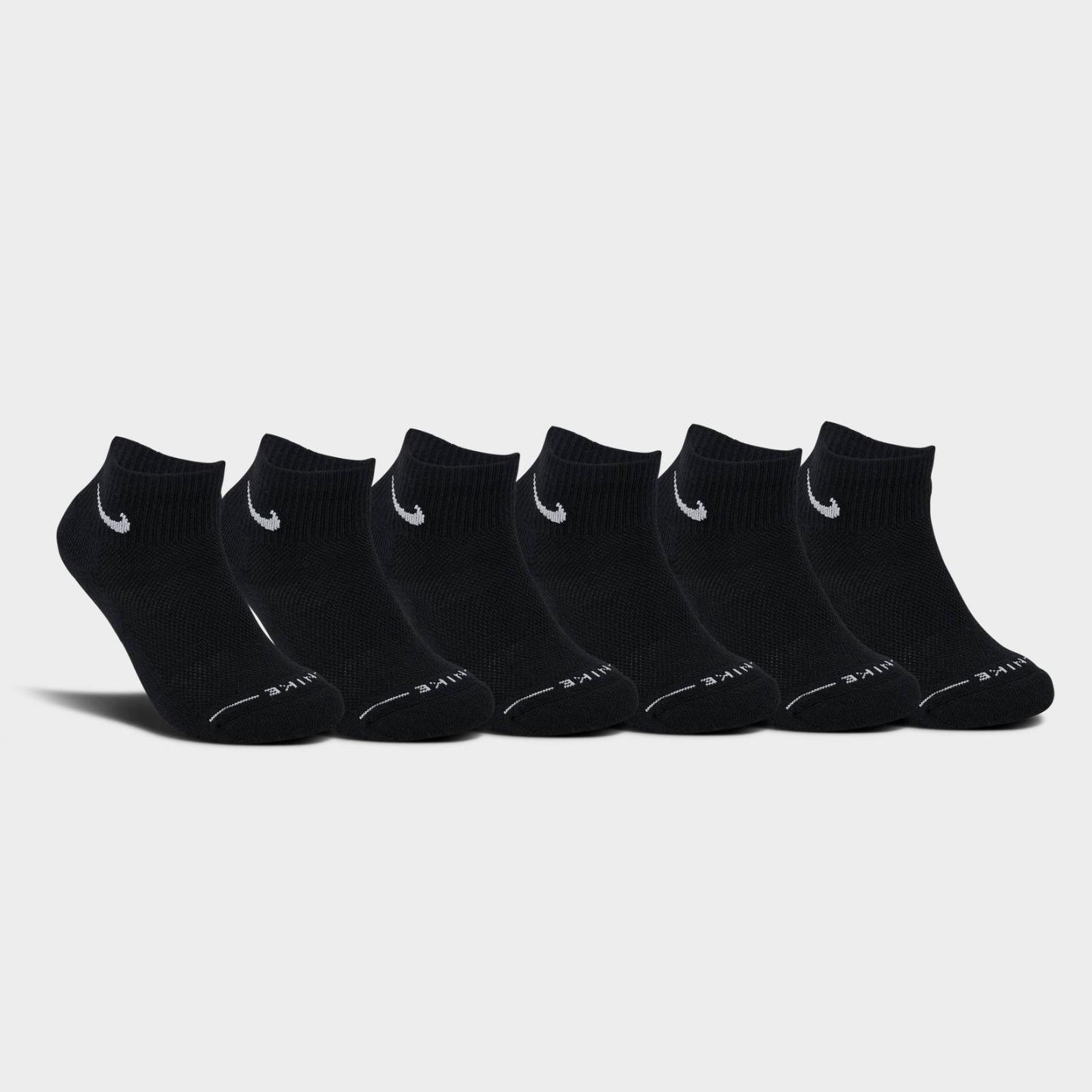 Nike Everyday Elevated Ankle Socks (6-Pack) - Black/White