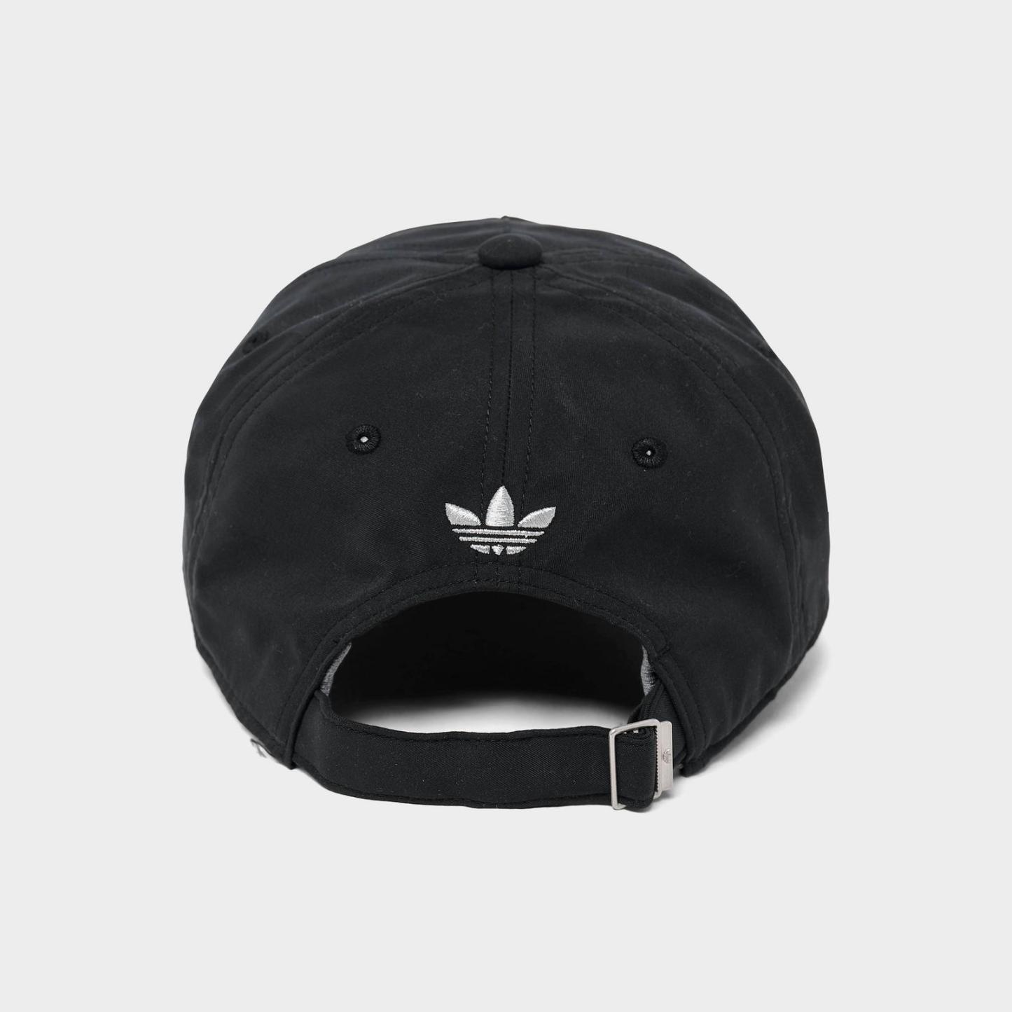 Women's adidas Originals Rhinestone Trefoil Strapback Hat - Black - view 4