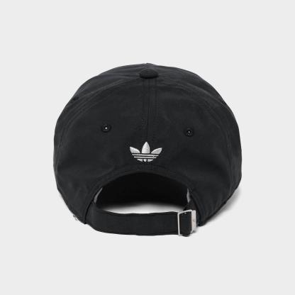 Women's adidas Originals Rhinestone Trefoil Strapback Hat - Black - view 4