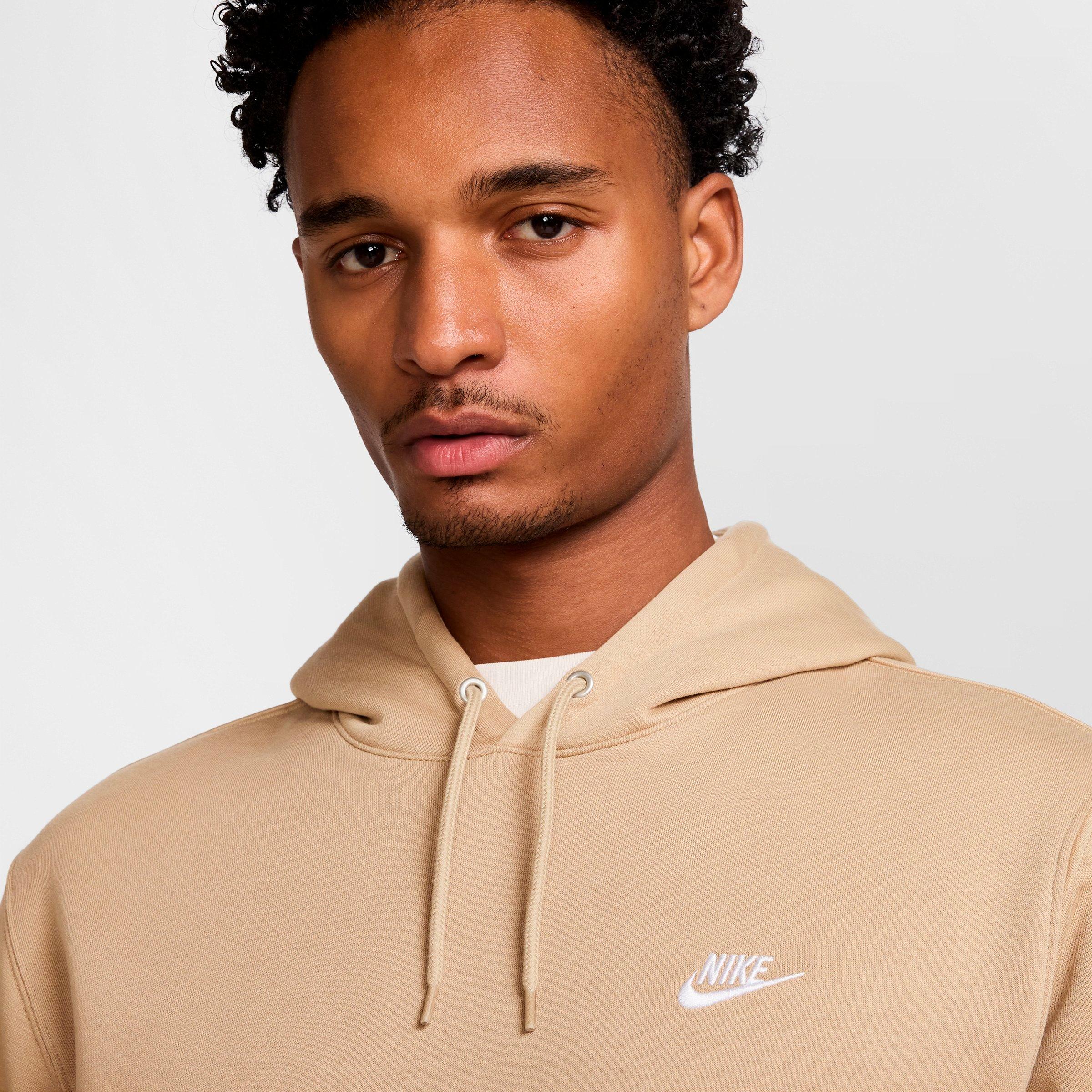 Men's Nithtke Club Fleece Premium Embroidered Pullover Hoodie - Part 1 - Parachute Beige/Parachute Beige/White