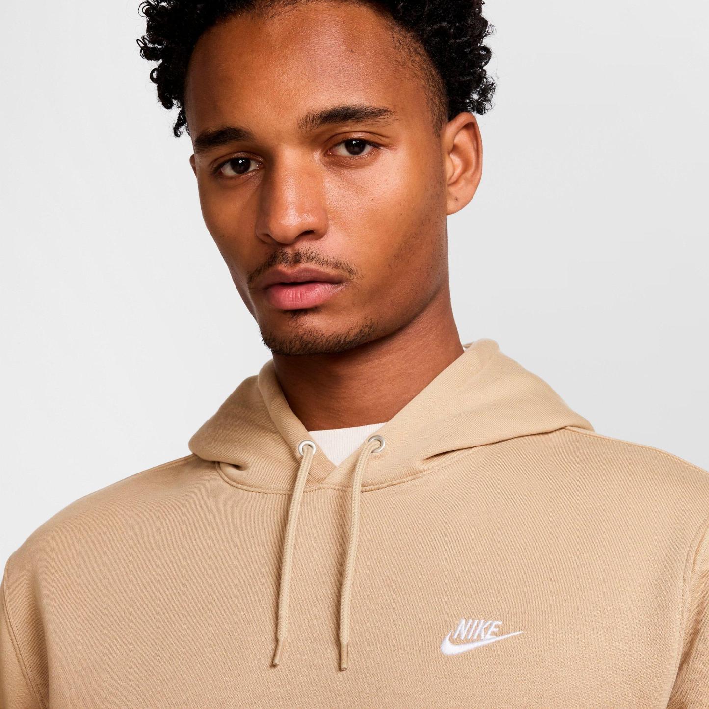 Men's Nithtke Club Fleece Premium Embroidered Pullover Hoodie - Part 1 - Parachute Beige/Parachute Beige/White
