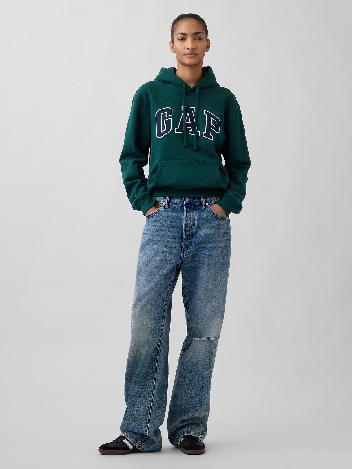 Adult VintageSoft Arch Logo Hoodie - TROPIC GREEN