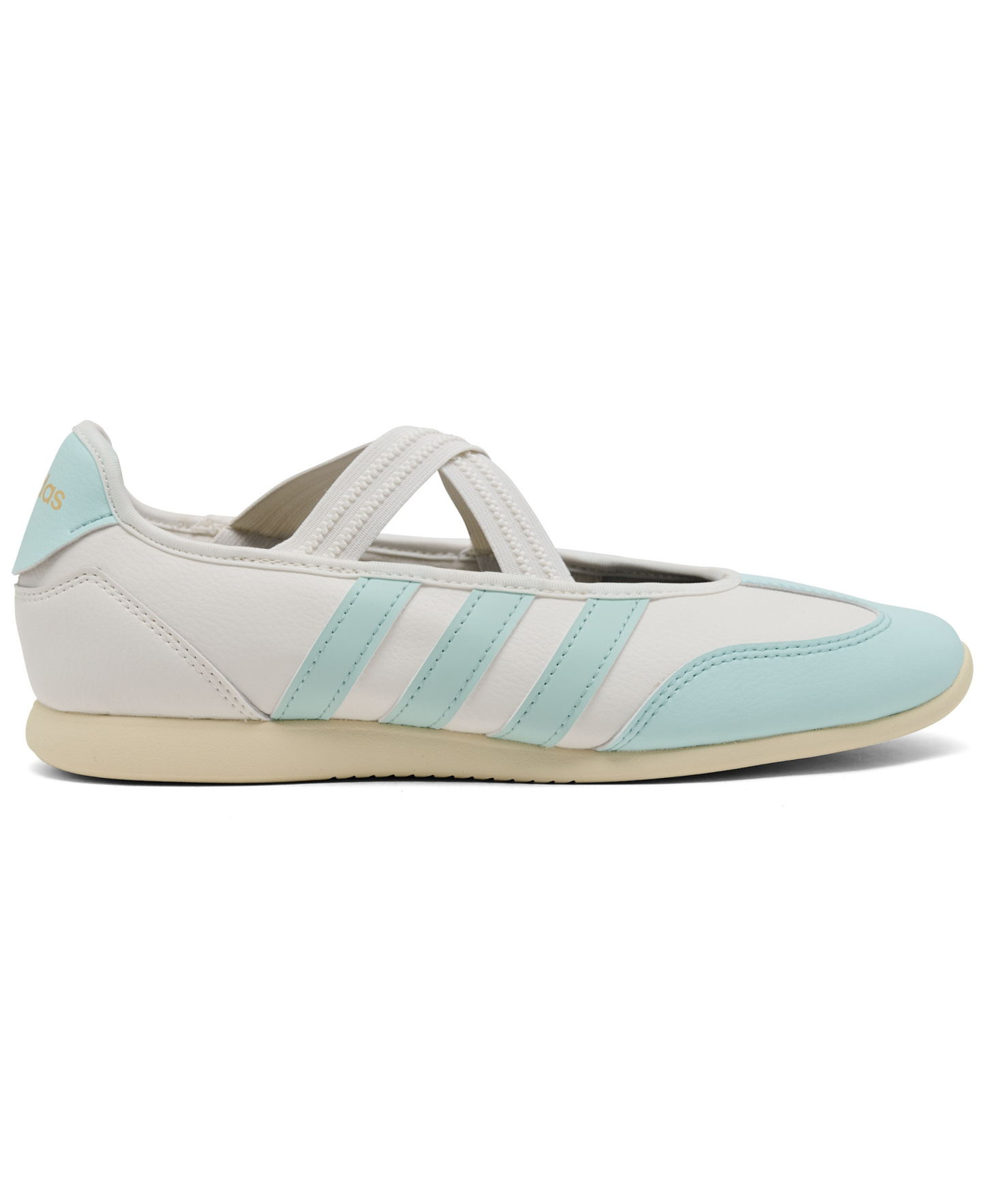 adidas Big Girls Barreda Mary Jane Lifestyle Sneakers - White, Mint, Vanilla