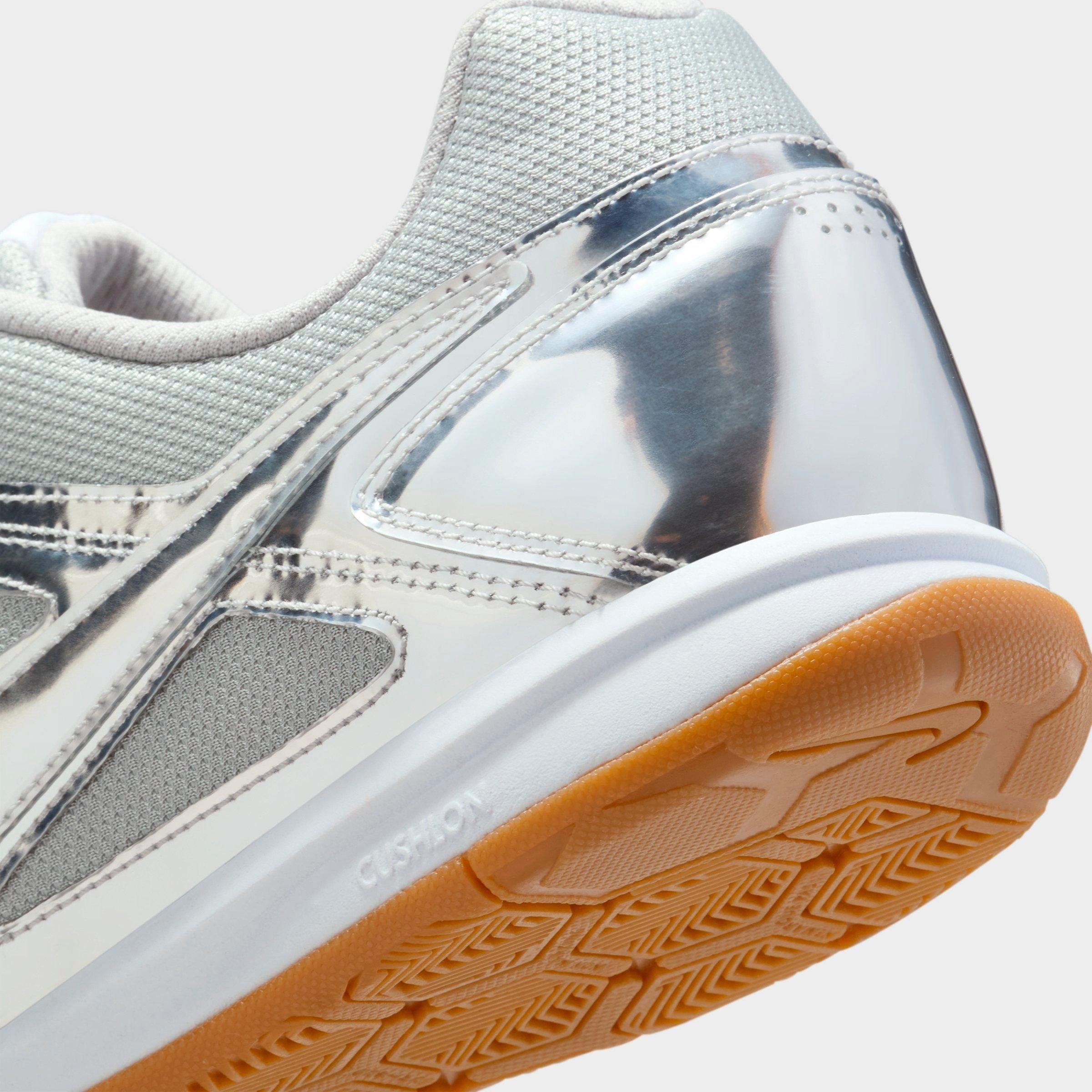 Men's Nithtke Gato LV8 Casual Shoes - Metallic Silver/White/Gum Light Brown/Metallic Silver - Detail shot