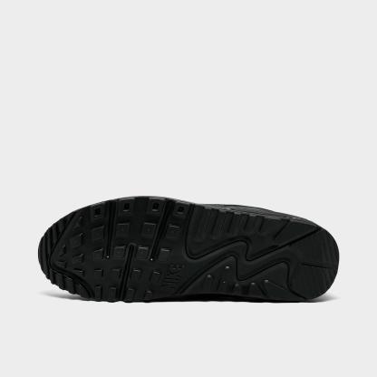 Men's Nithtke Air Max 90 Casual Shoes - Part 2 - Black/Neon Yellow/Anthracite/Light Charcoal/Pearl Grey/White - Bottom view