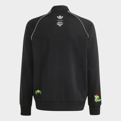 Big Kids' adidas Originals x Brawl Stars Superstar Loose Full-Zip Track Top - Black/White