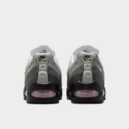 Women's Nithtke Air Max 95 Big Bubble Casual Shoes - Part 1 - Black/Pink Foam/White/Reflective Silver - Back view