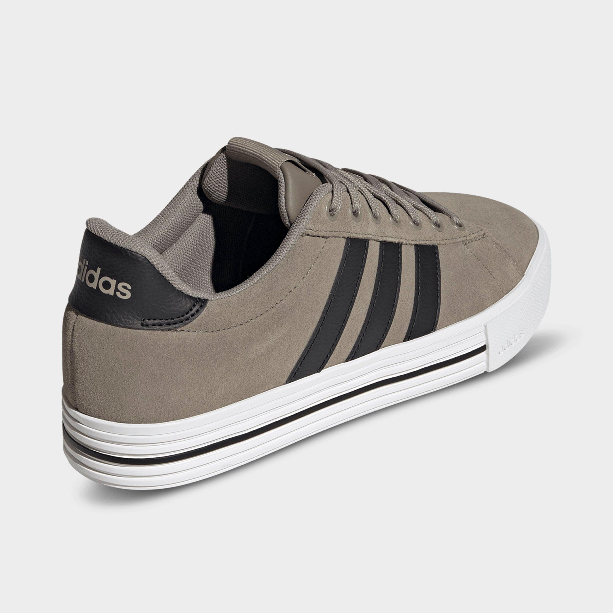 Men's adidas Daily 4.0 Casual Shoes (Big Kids' Sizes Available) - Part 1 - Clay/Core Black/Cloud White - Back view