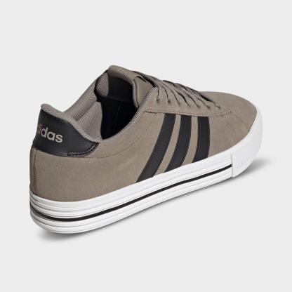 Men's adidas Daily 4.0 Casual Shoes (Big Kids' Sizes Available) - Part 1 - Clay/Core Black/Cloud White - Back view