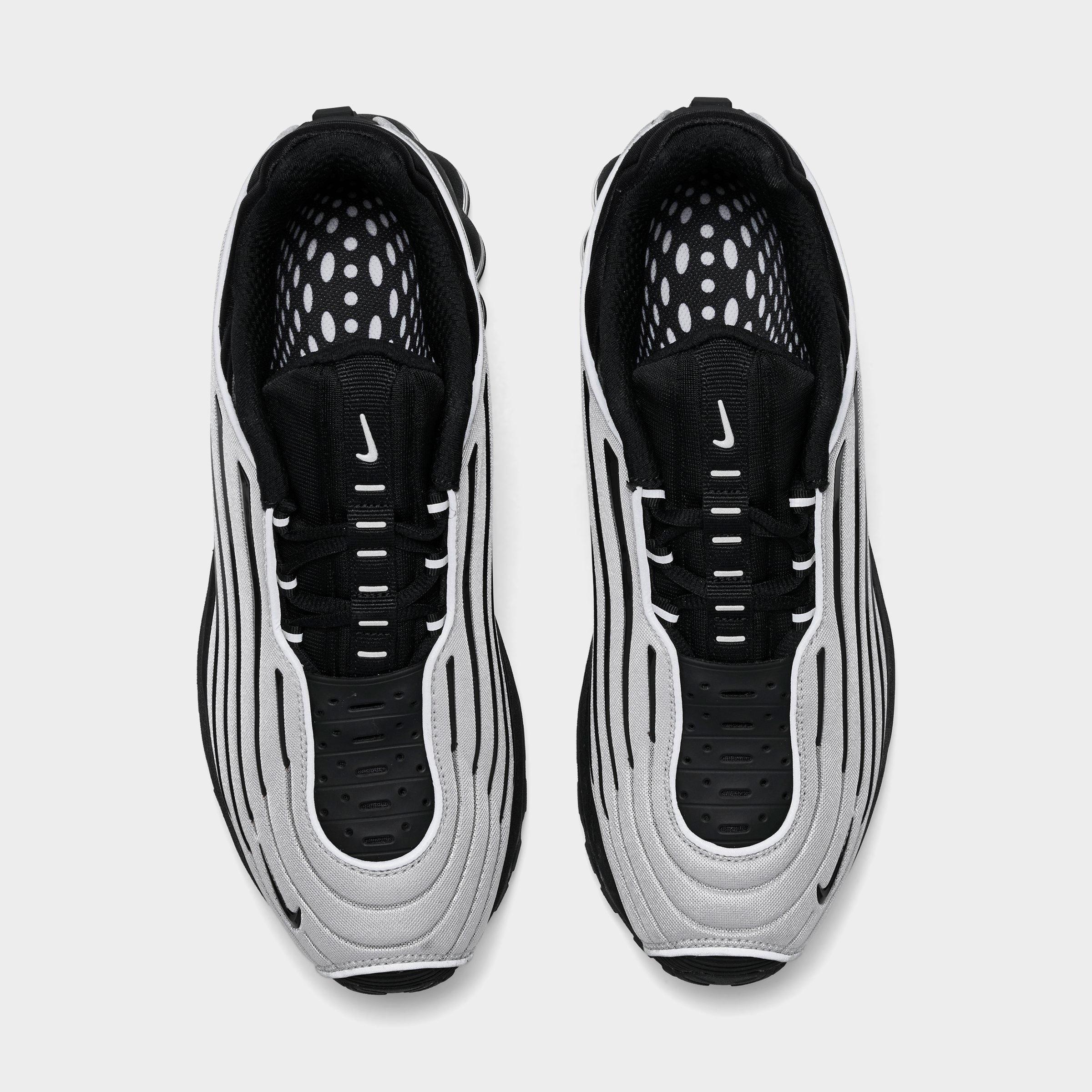 Men's Nithtke Air Max Ecstasy Plus Casual Shoes - Metallic Silver/White/Black - Top view