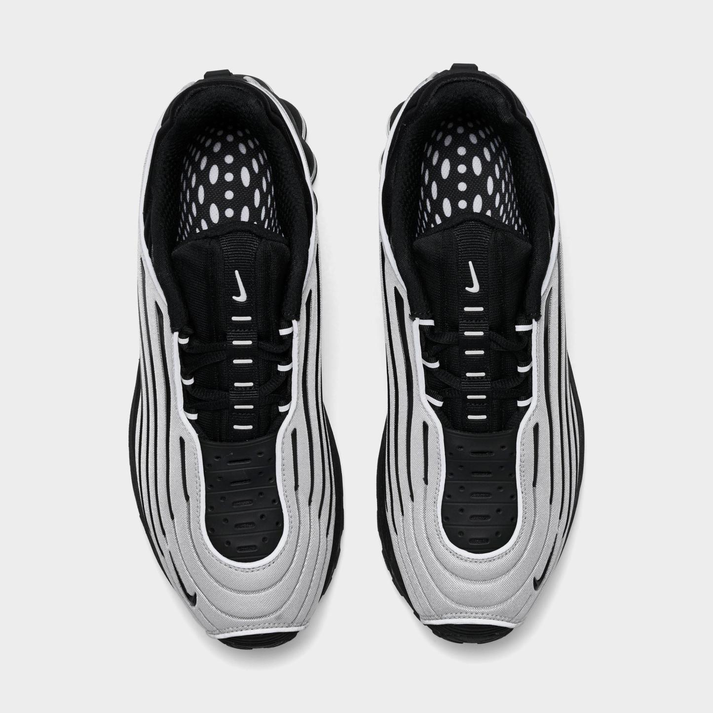 Men's Nithtke Air Max Ecstasy Plus Casual Shoes - Metallic Silver/White/Black - Top view