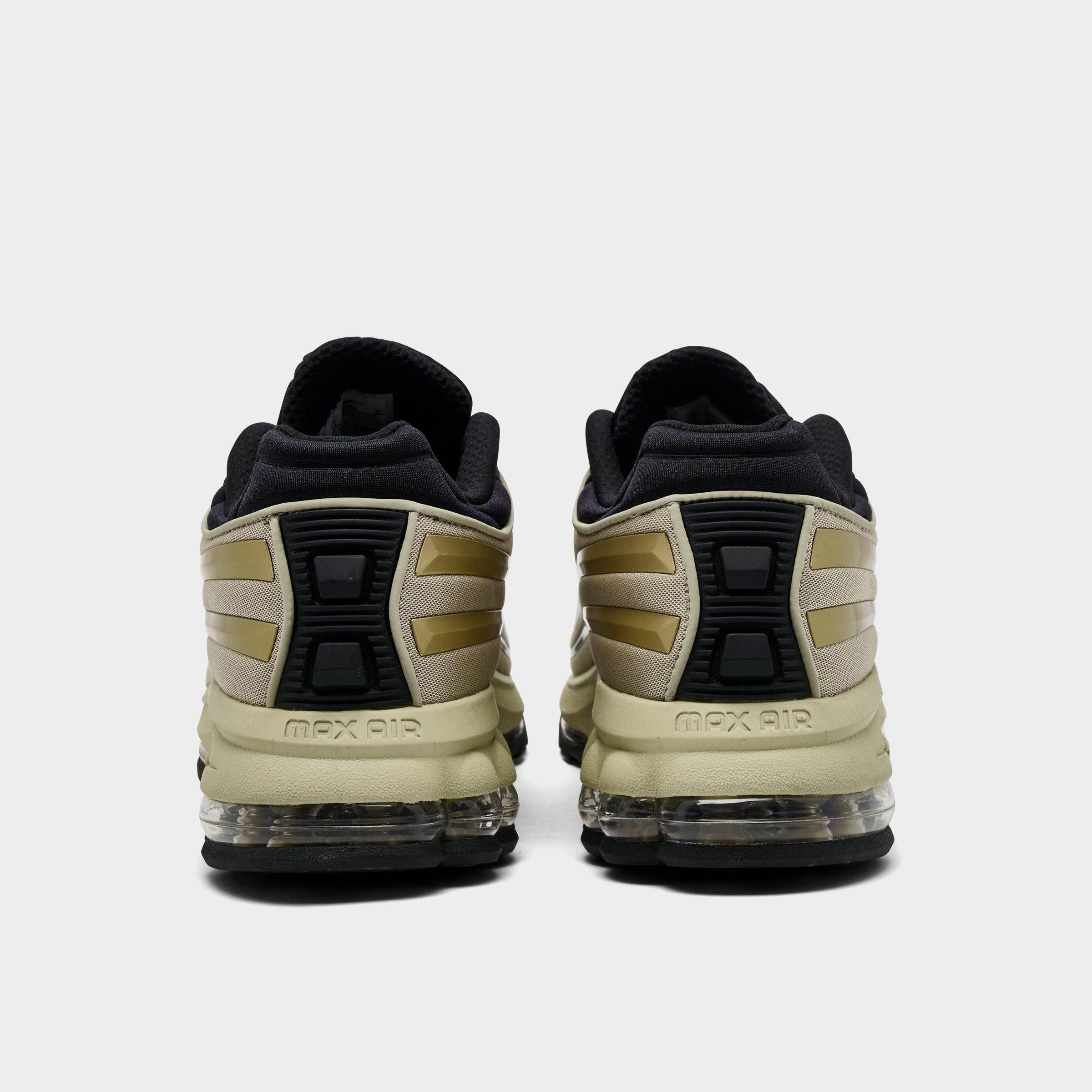 Men's Nithtke Air Max Ecstasy Plus Casual Shoes - Desert Khaki/Black/Metallic Gold - Back view