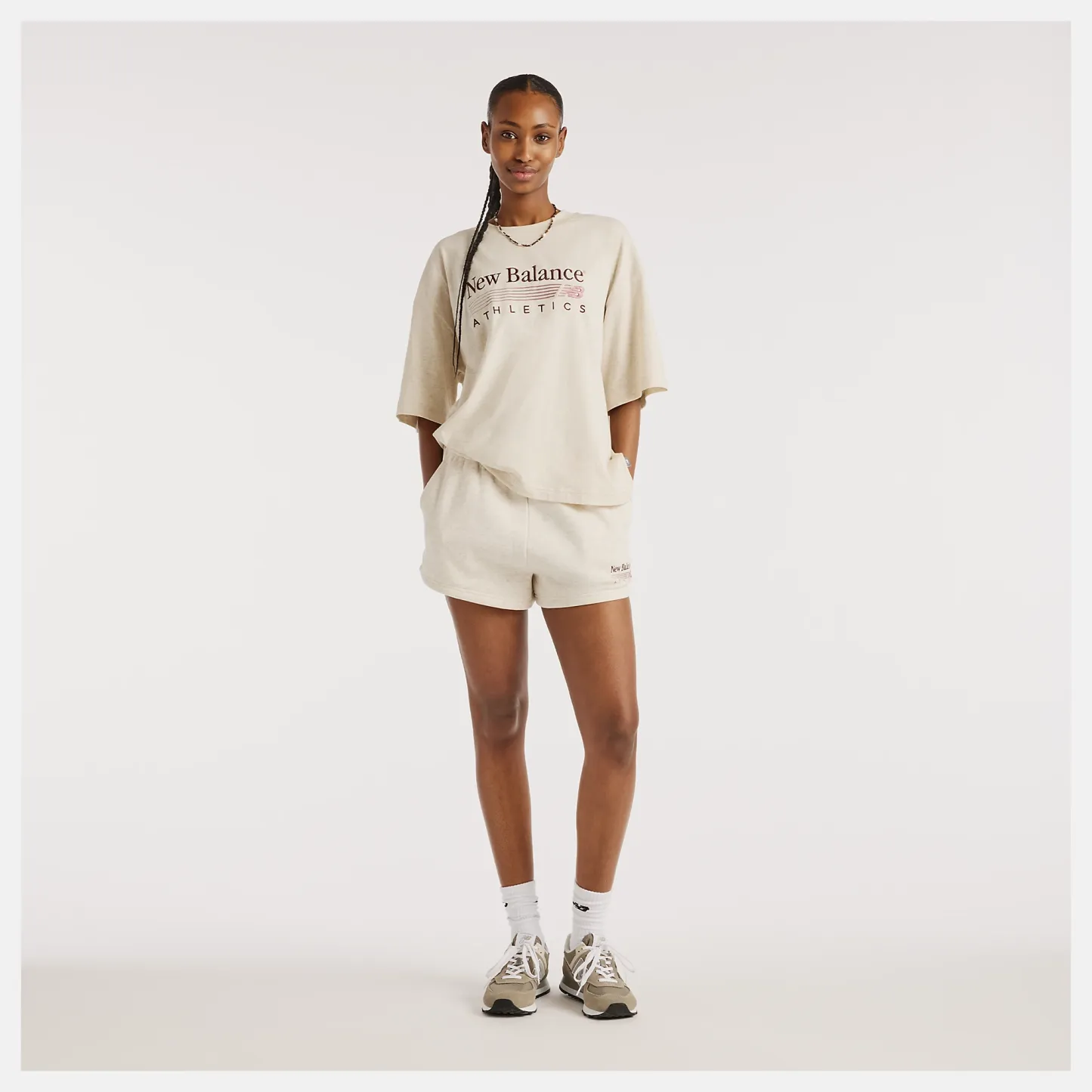 New Balance Trackside Oversized T-Shirt, WT6297MKLIT