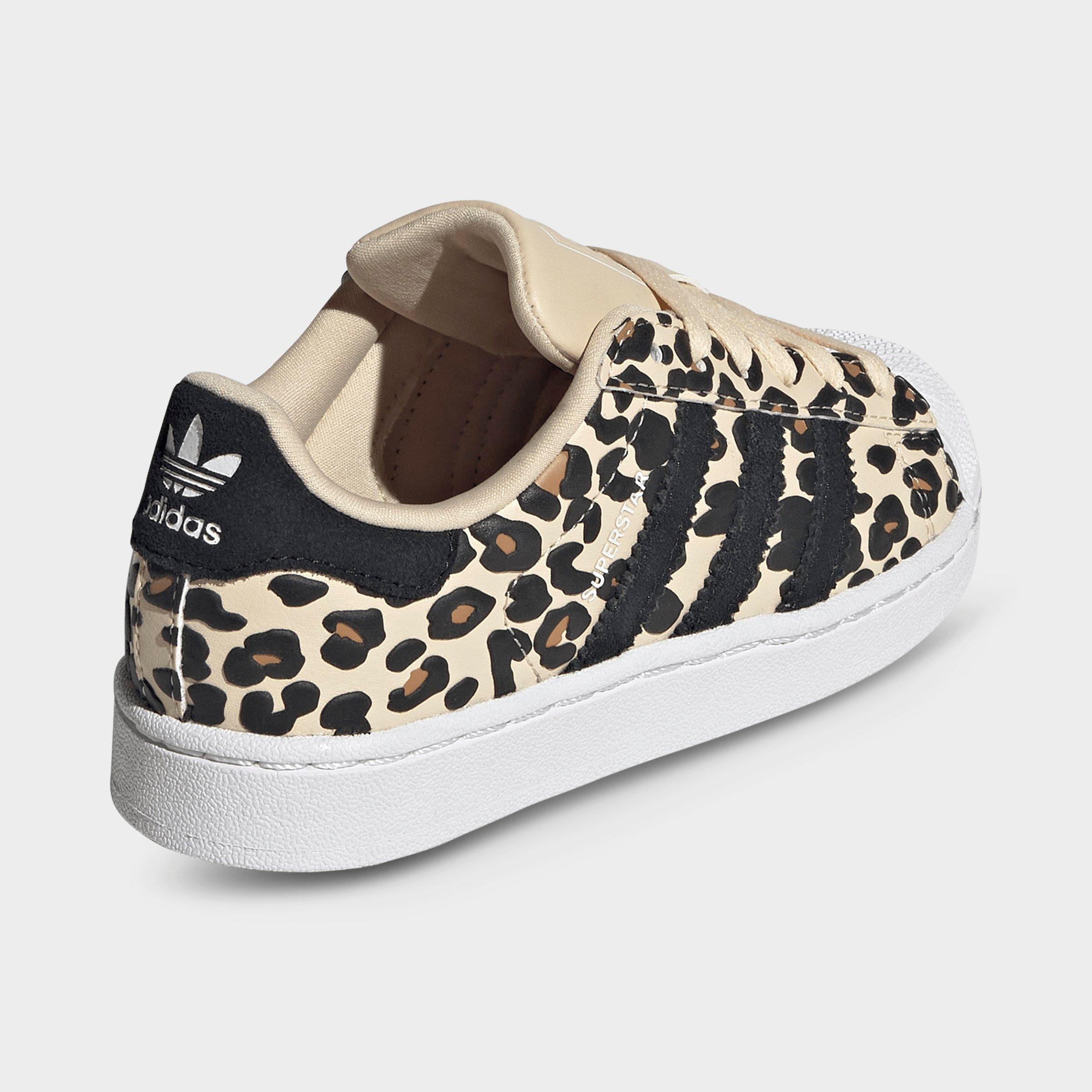 Little Kids' adidas Originals Superstar II Casual Shoes - Sand Strata/Core Black/White - Back view
