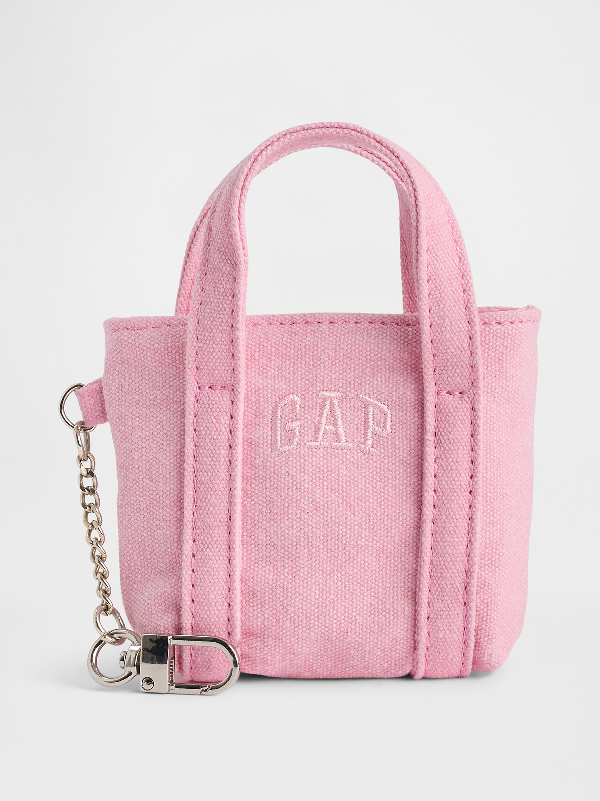 Logo Tote Bag Charm - primrose pink