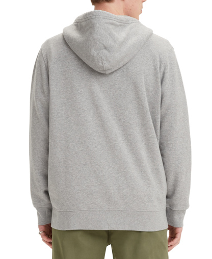 Levi's Men's Non-Graphic Zip-Up Standard Fit Hoodie - Chisel Gray Heather