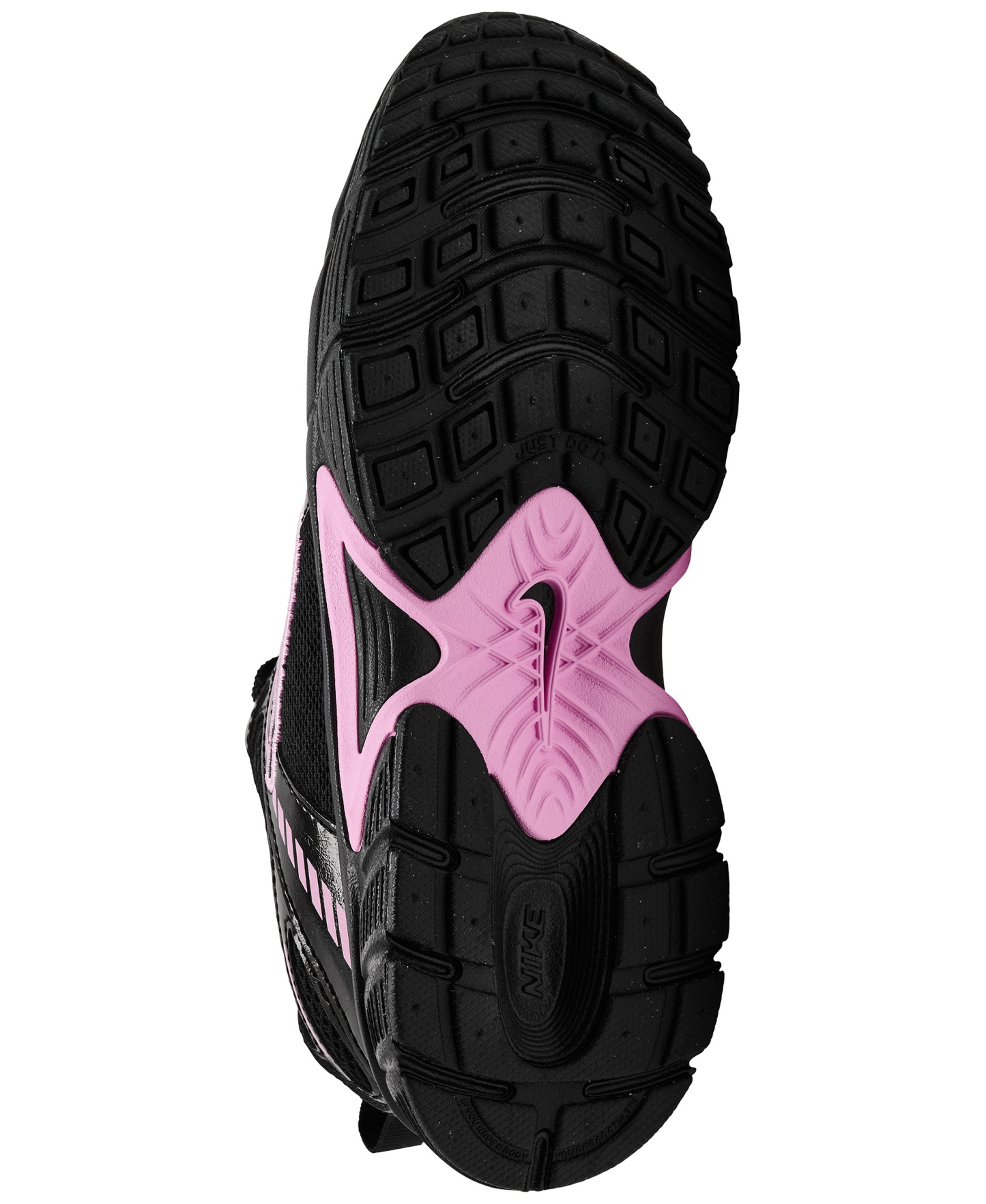 Nike Little Kids V5 RNR Elastic Lace Lifestyle Sneakers from Finish Line - Black, Pink Rise