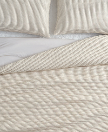 UGG® Kyla Waffle 2-Pc. Comforter Set, Twin/Twin XL - Cream