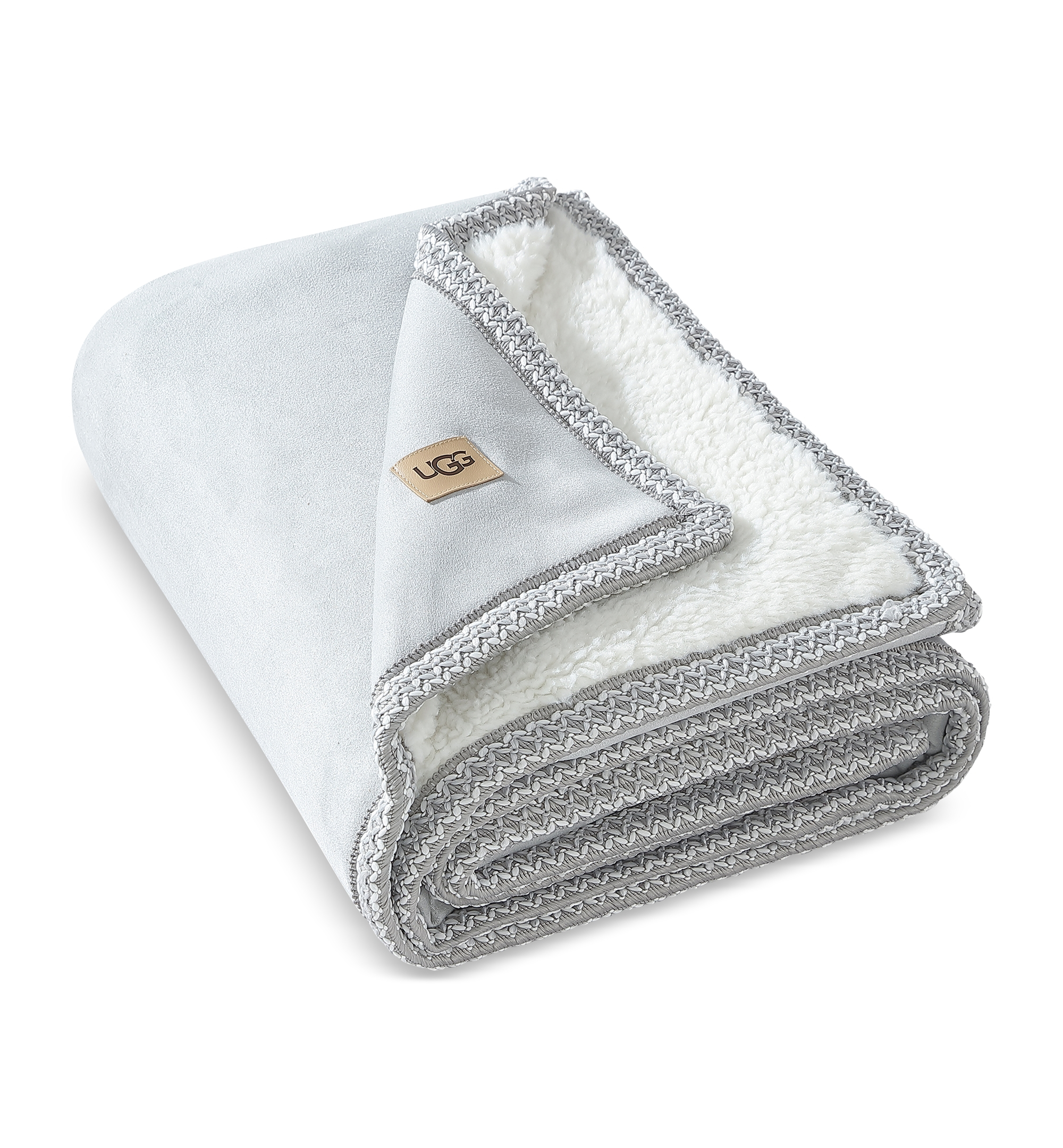 UGG® Kirkwood UGG Braid Throw, 50" x 70" - Gray violet