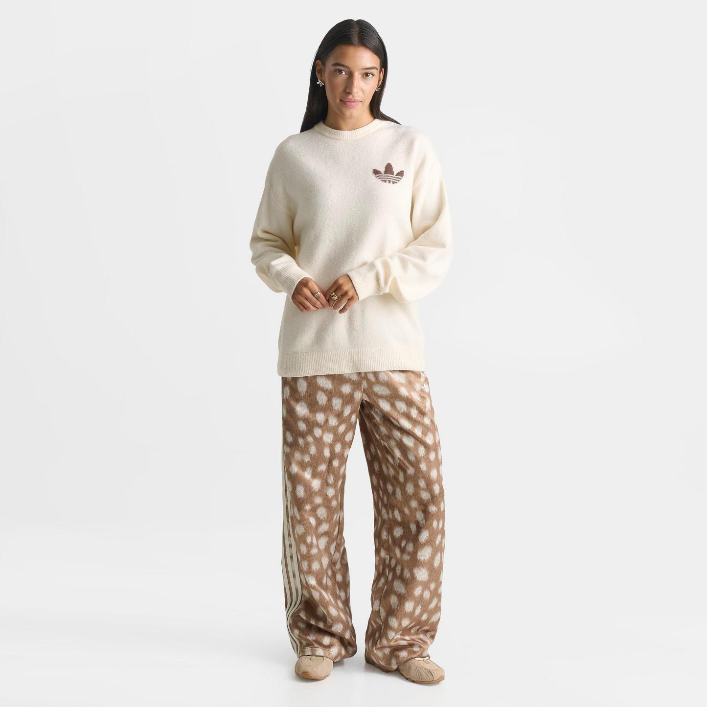 Women's adidas Originals Firebird Animal Print Track Pants - Brown Desert