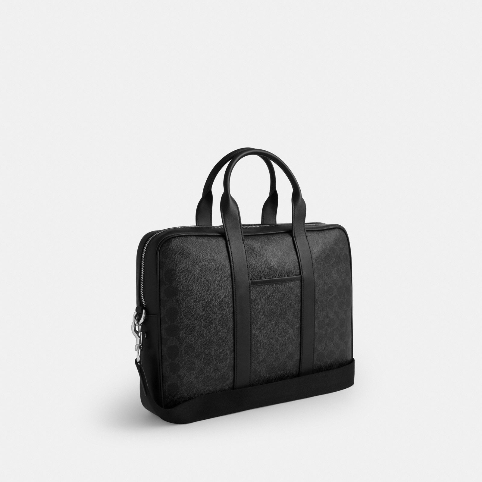Austin Brief In Signature Canvas - Silver/Black Signature - view 5