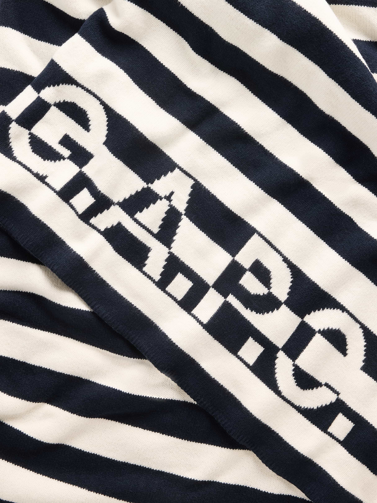 Gap × A.P.C. Logo Stripe Blanket - Off white