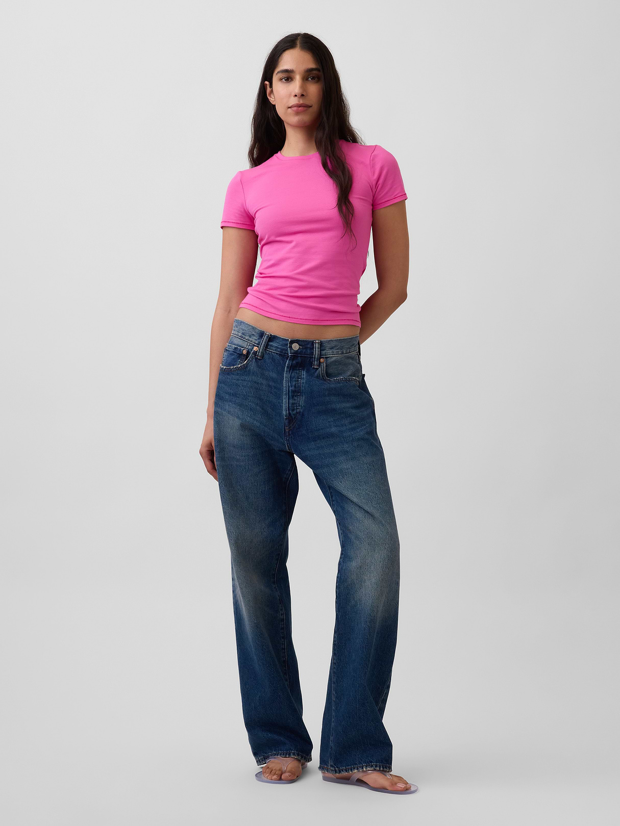 CloseKnit Jersey T-Shirt - Happy pink