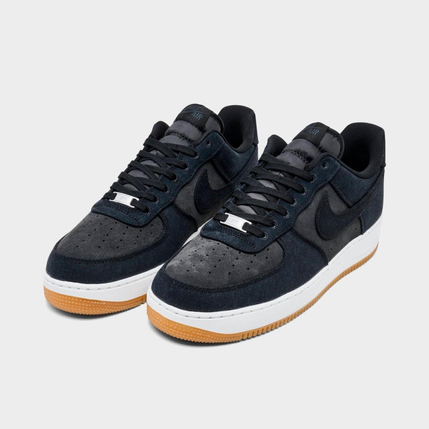 Men's Nike Air Force 1 '07 LV8 Casual Shoes - Black/Dark Smoke Grey/Gum Medium Brown/Black (IR0951-002)