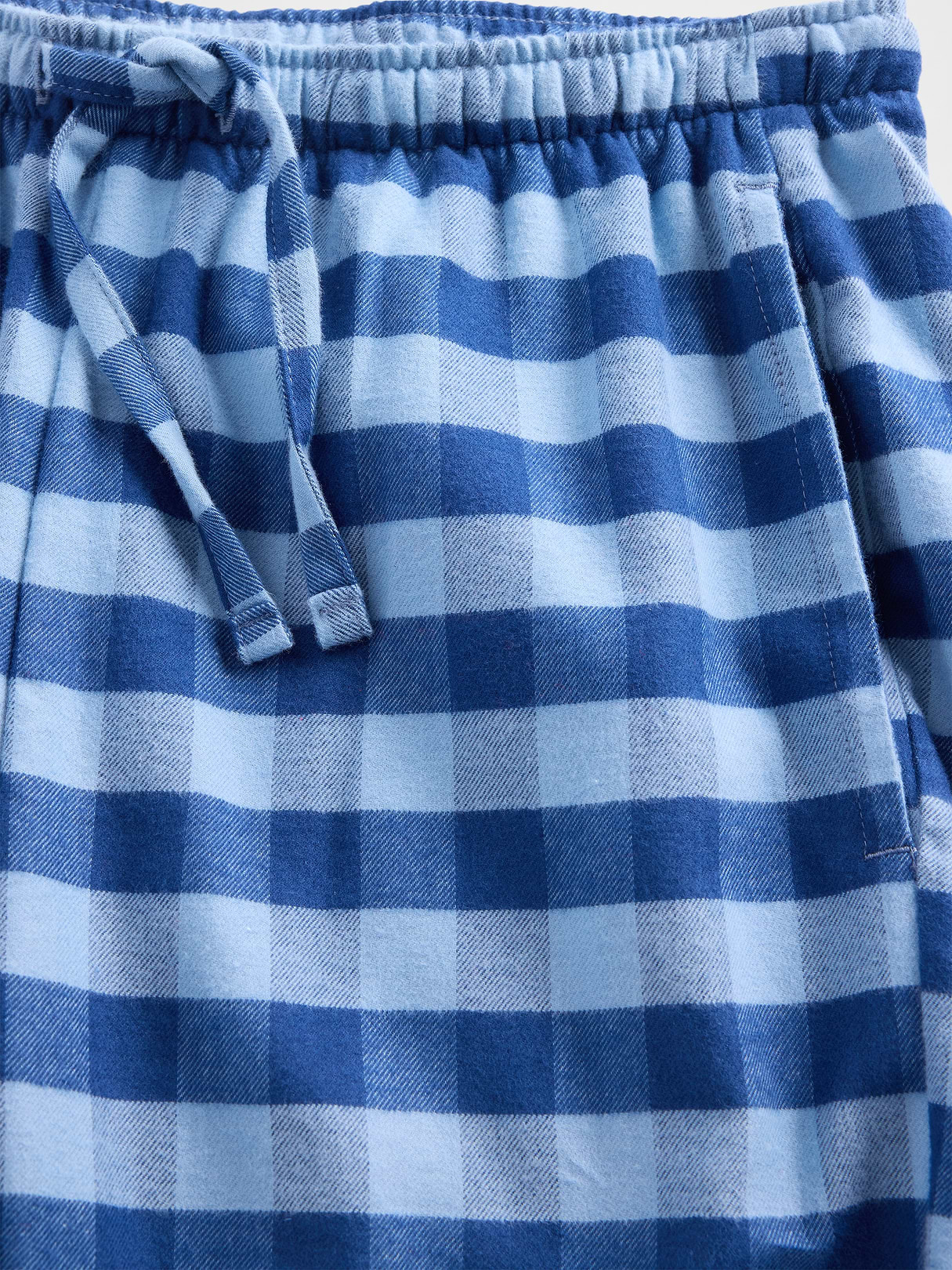 Adult Softest Flannel PJ Pants - Light indigo plaid