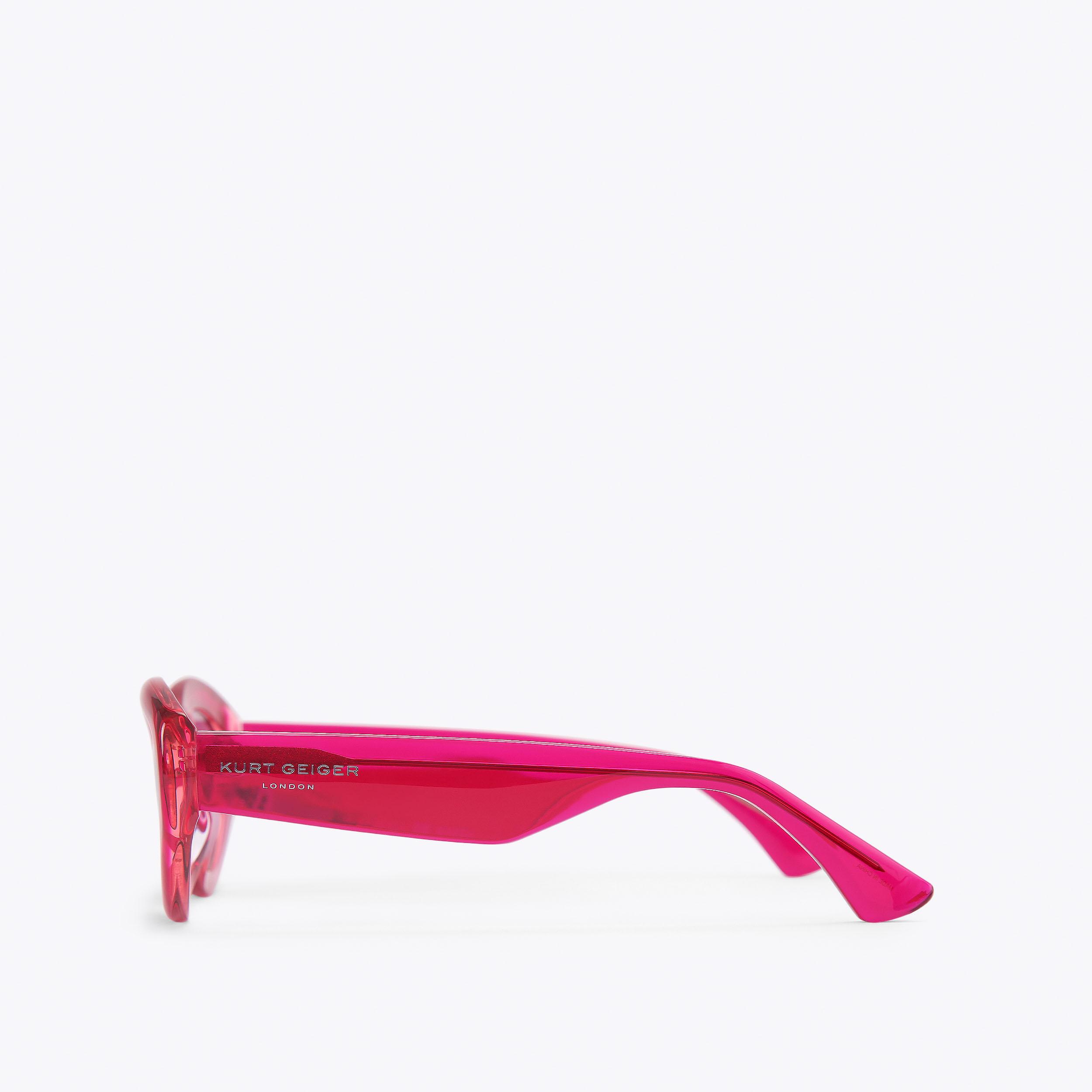 Kurt Geiger London Small Kensington Cat Eye Sunglasses - Pink - view 4