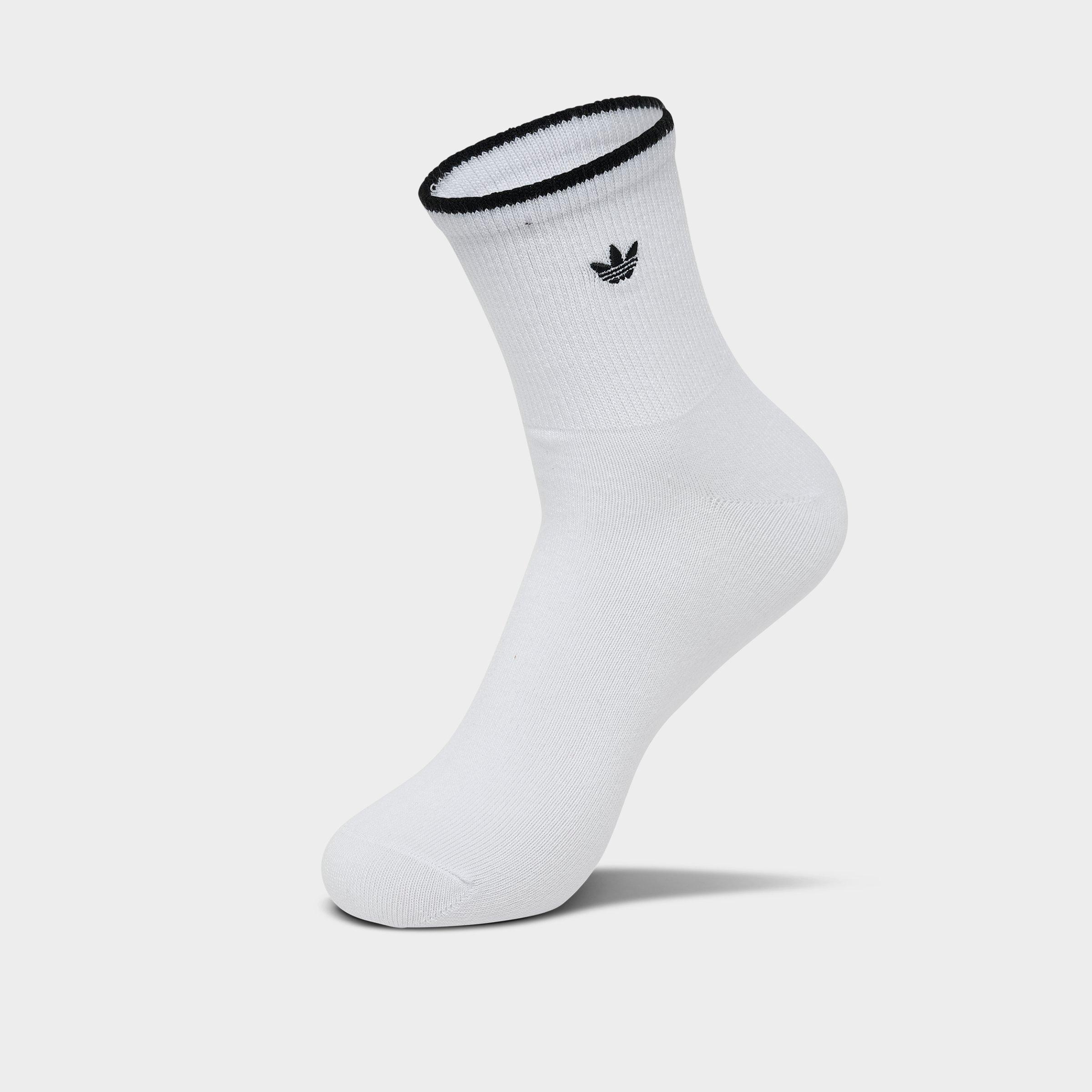 adidas Originals Trefoil Luna Quarter Socks (3-Pack) - White