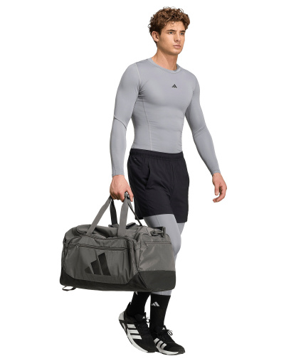 adidas Men's Tech-Fit Compression Crewneck T-Shirt - Gray