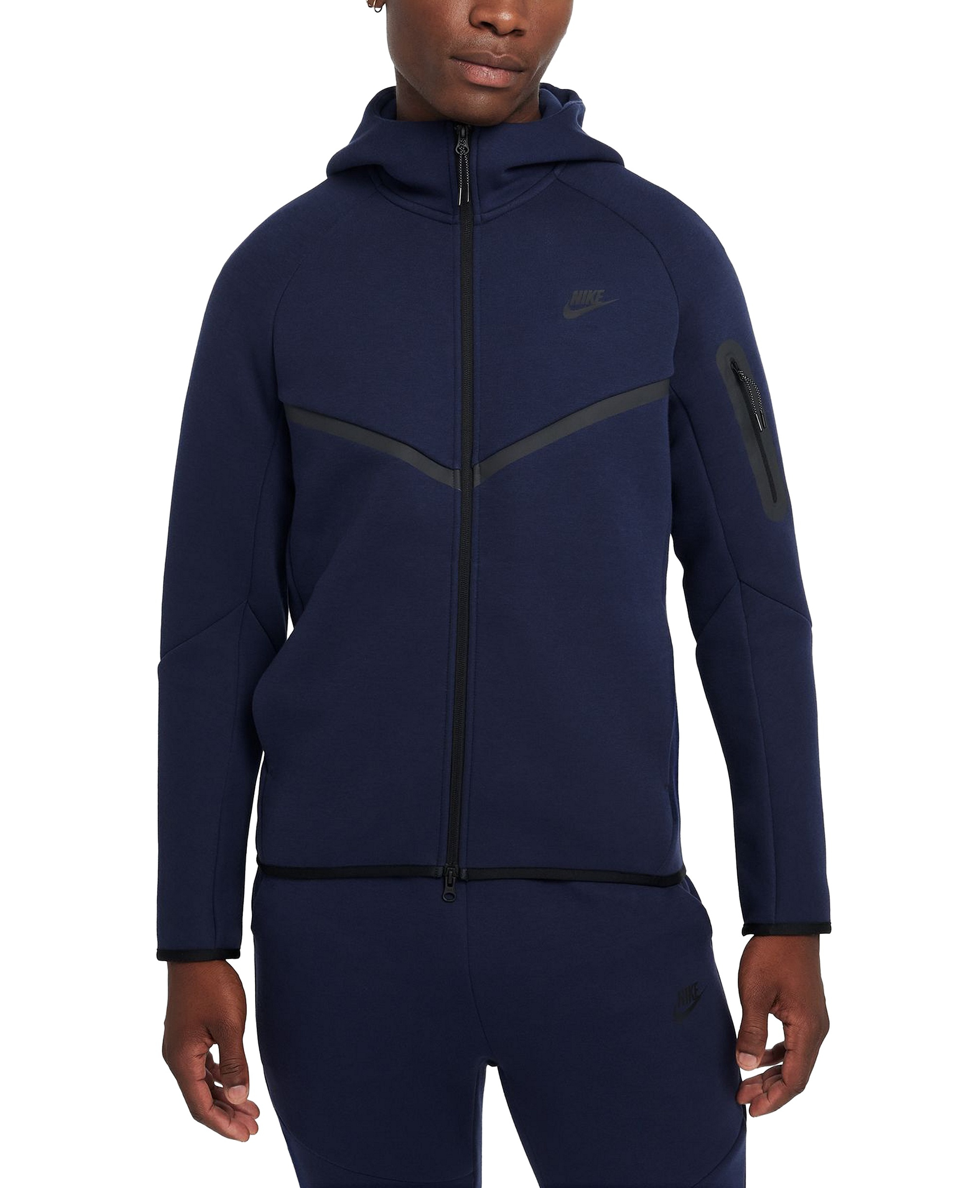 Nike Men's Tech Fleece Full-Zip Hoodie - Dark Navy
