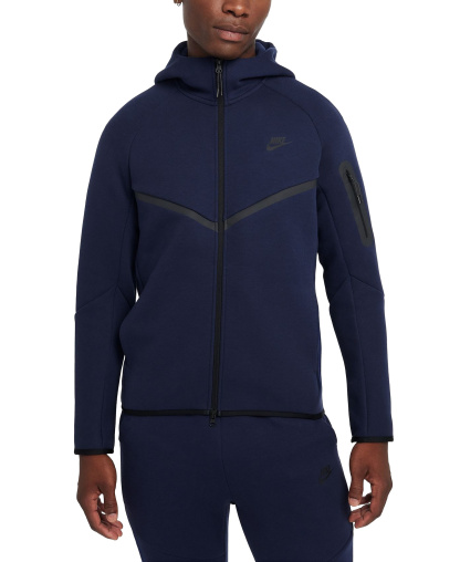 Nike Men's Tech Fleece Full-Zip Hoodie - Dark Navy