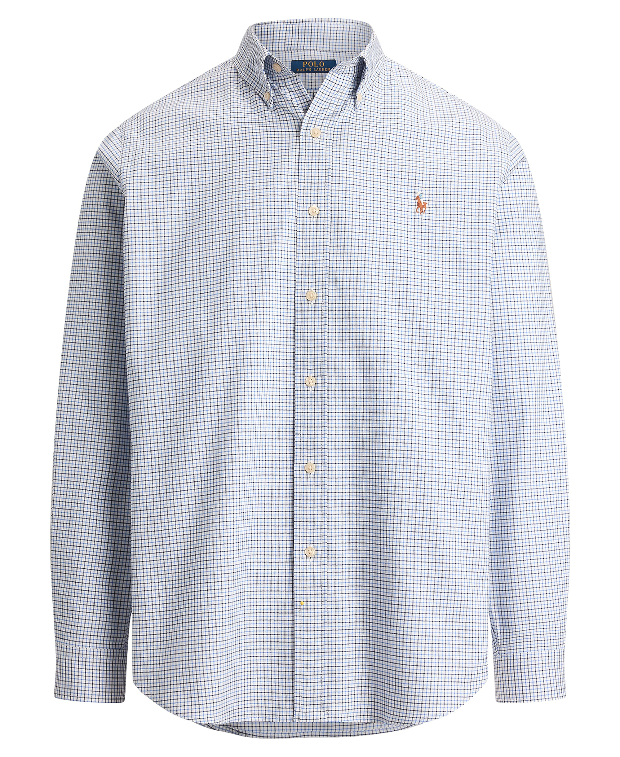Polo Ralph Lauren Men's Classic-Fit Performance Oxford Shirt - 7372A White Blue Multi