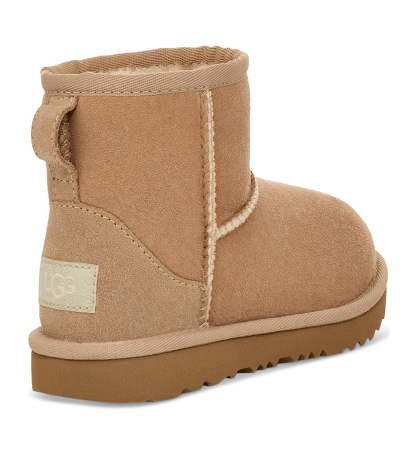 UGG® Toddler Kids Classic Mini II Round Toe Booties - Sand
