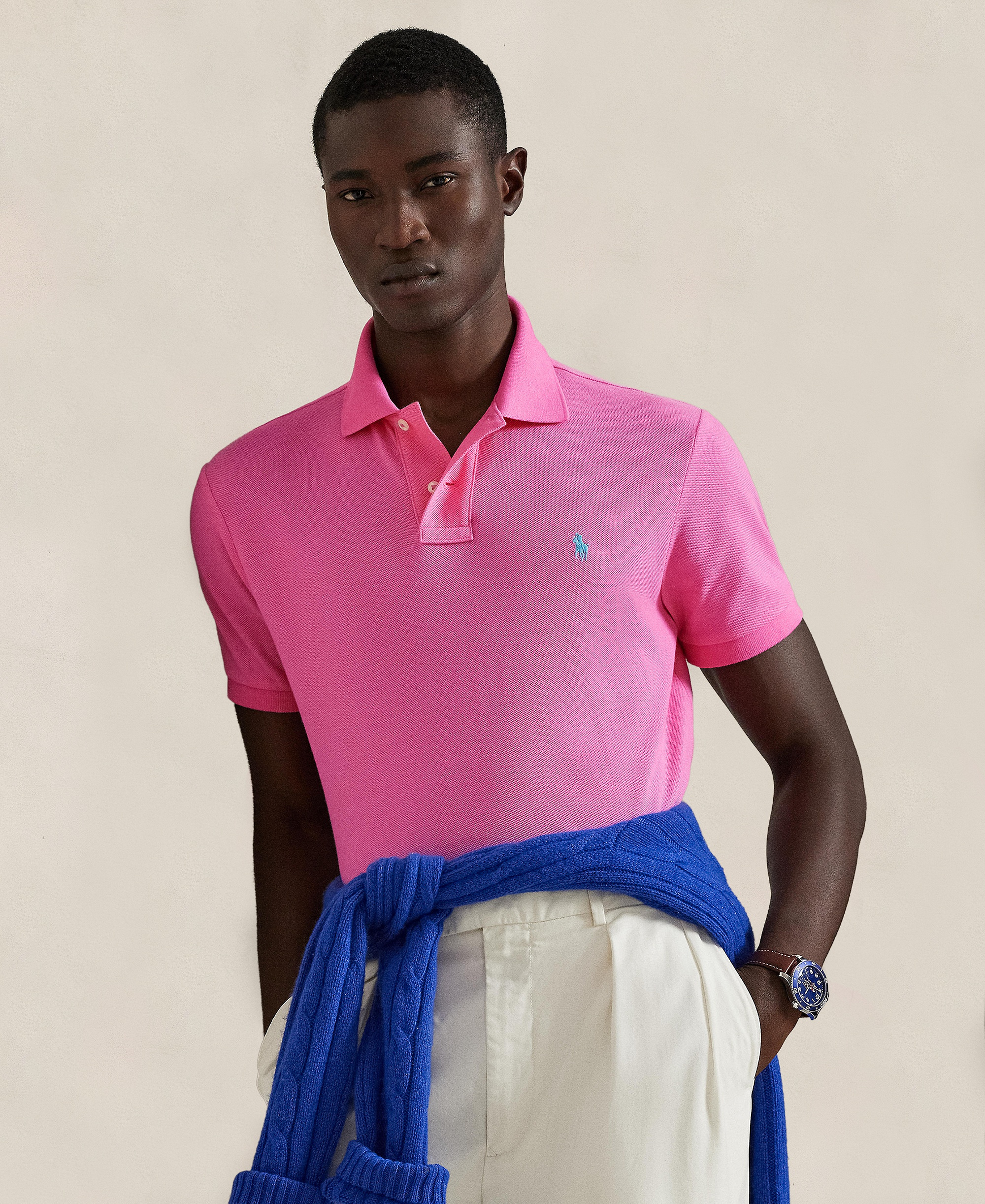 Polo Ralph Lauren Men's Classic-Fit Cotton Polo Shirt - Baja Pink
