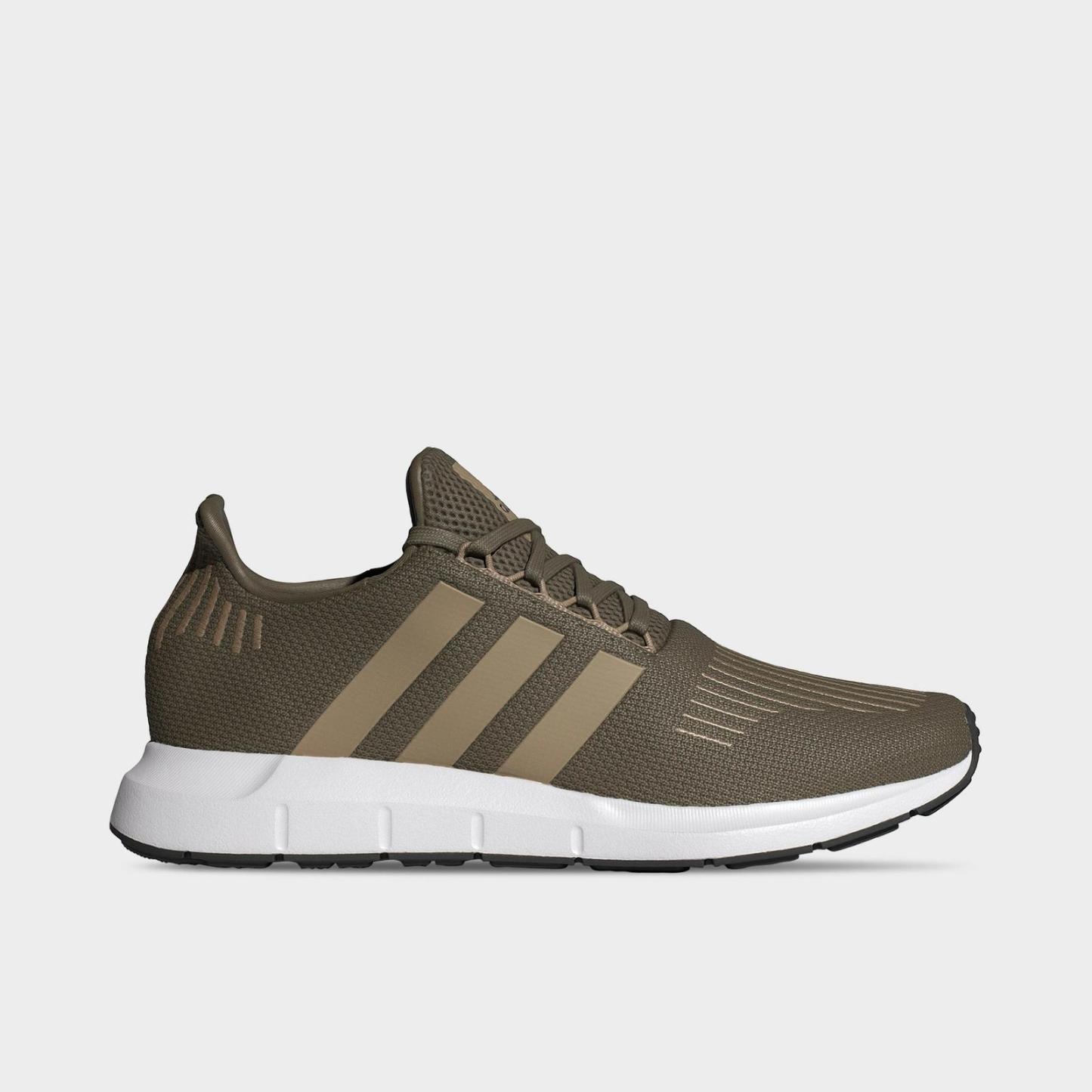 Men's adidas Originals Swift Run 1.0 Casual Shoes - Olive Strata/Blanch Cargo/White - view 1