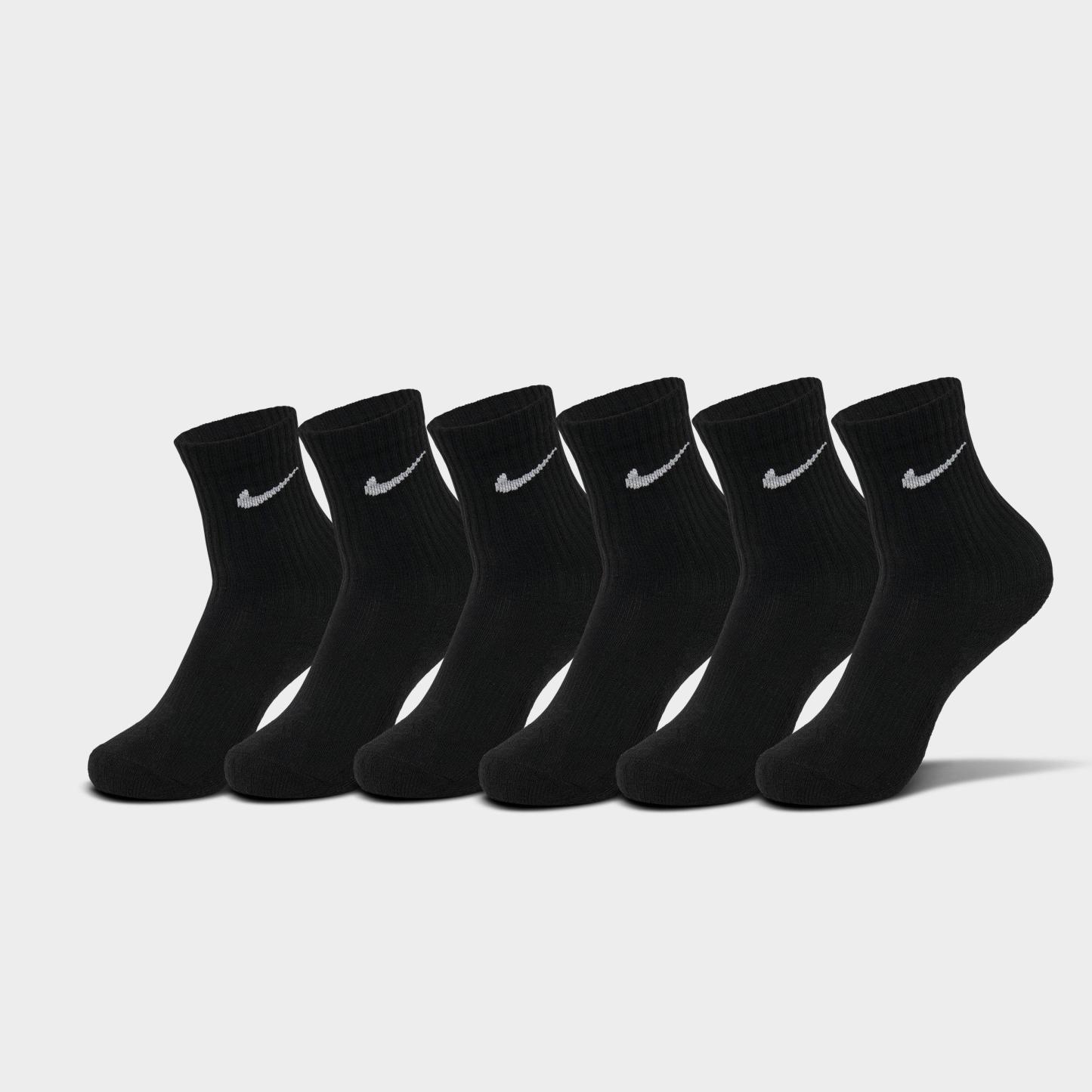 Little Kids' Nithtke Dri-Fit Crew Socks (6-Pack) - Black