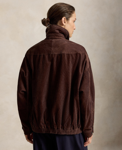 Polo Ralph Lauren Women's Bubble Relaxed-Fit Corduroy Jacket - Brown